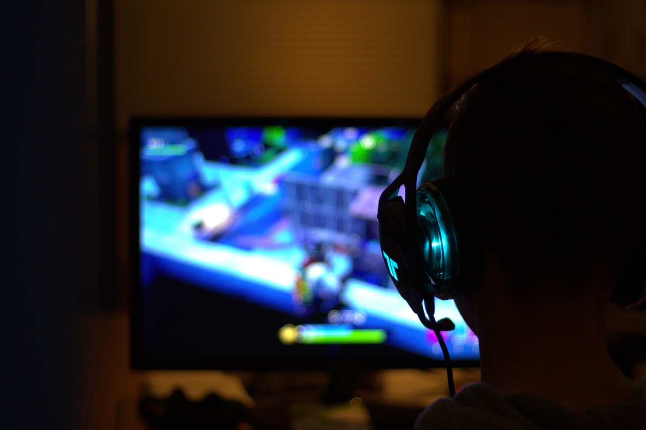 Gamer jogando